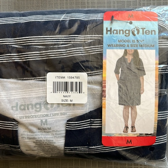 NWT Hang Ten Ladies Sun Dress - BLUE - M - Picture 3 of 5
